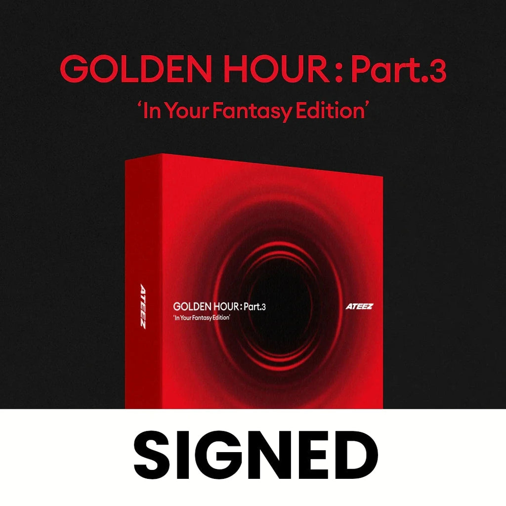 ★非売品◆直筆サインCD◆ATEEZ◆GOLDEN HOUR：Part․3 ATEEZ - GOLDEN HOUR : PART.3 (IN YOUR FANTASY EDITION) (SIGNED)