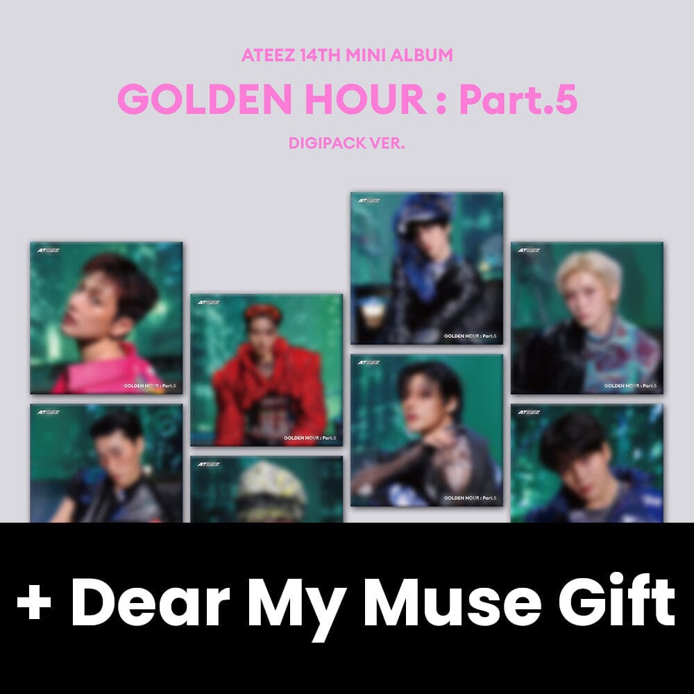 ATEEZ - GOLDEN HOUR : PART.5 (DIGIPACK VER.) + Dear My Muse Gift
