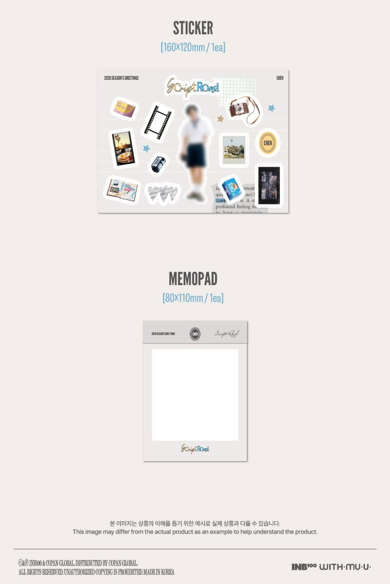 CHEN (EXO) - 2026 SEASON'S GREETINGS (SCRIPT ROAD) + Extra Photocard Nolae