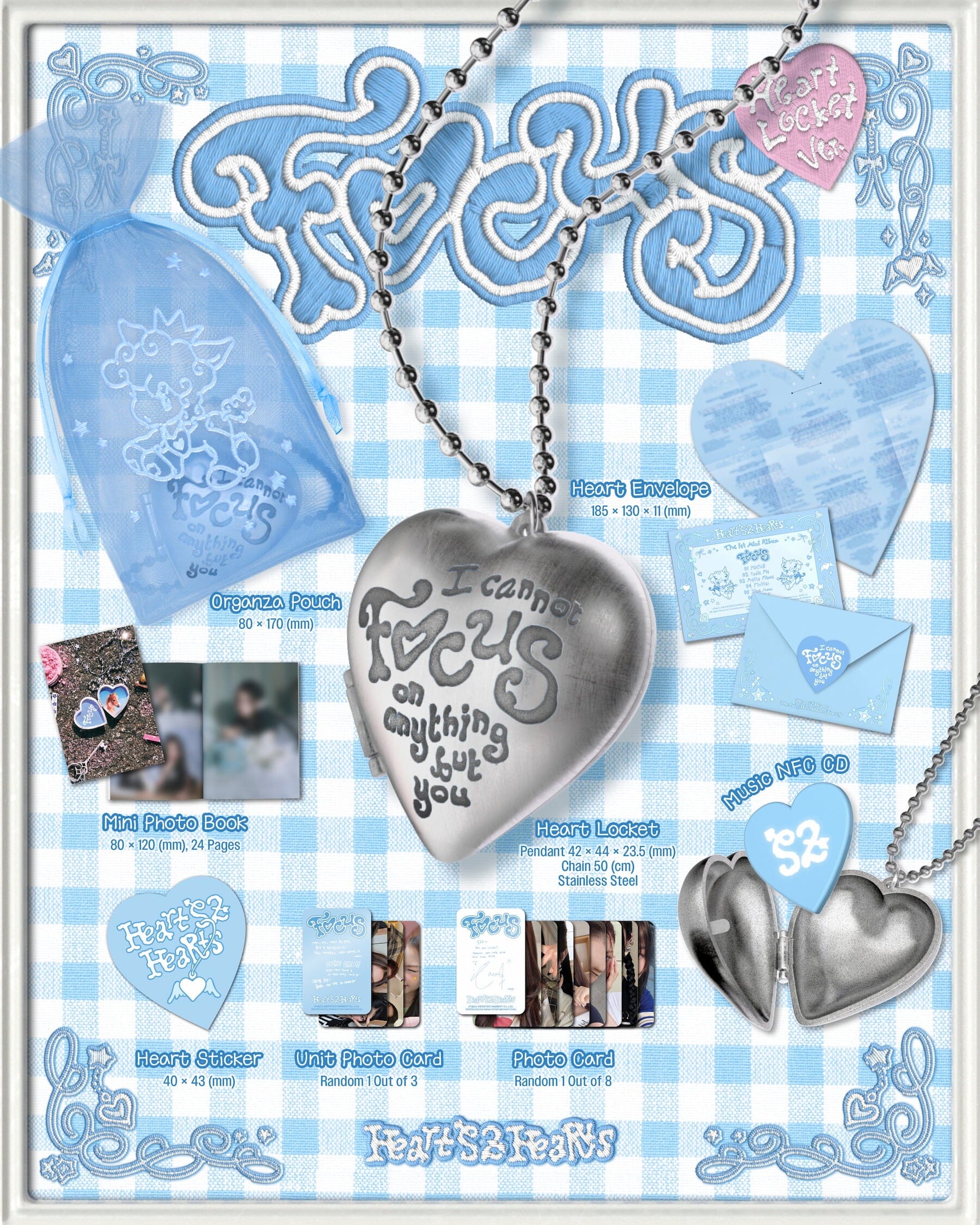 HEARTS2HEARTS - FOCUS (HEART LOCKET VER.) Nolae