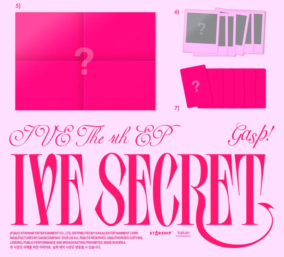 IVE - IVE SECRET (STANDARD & DIGIPACK SET) + Starship Square Photocards Nolae