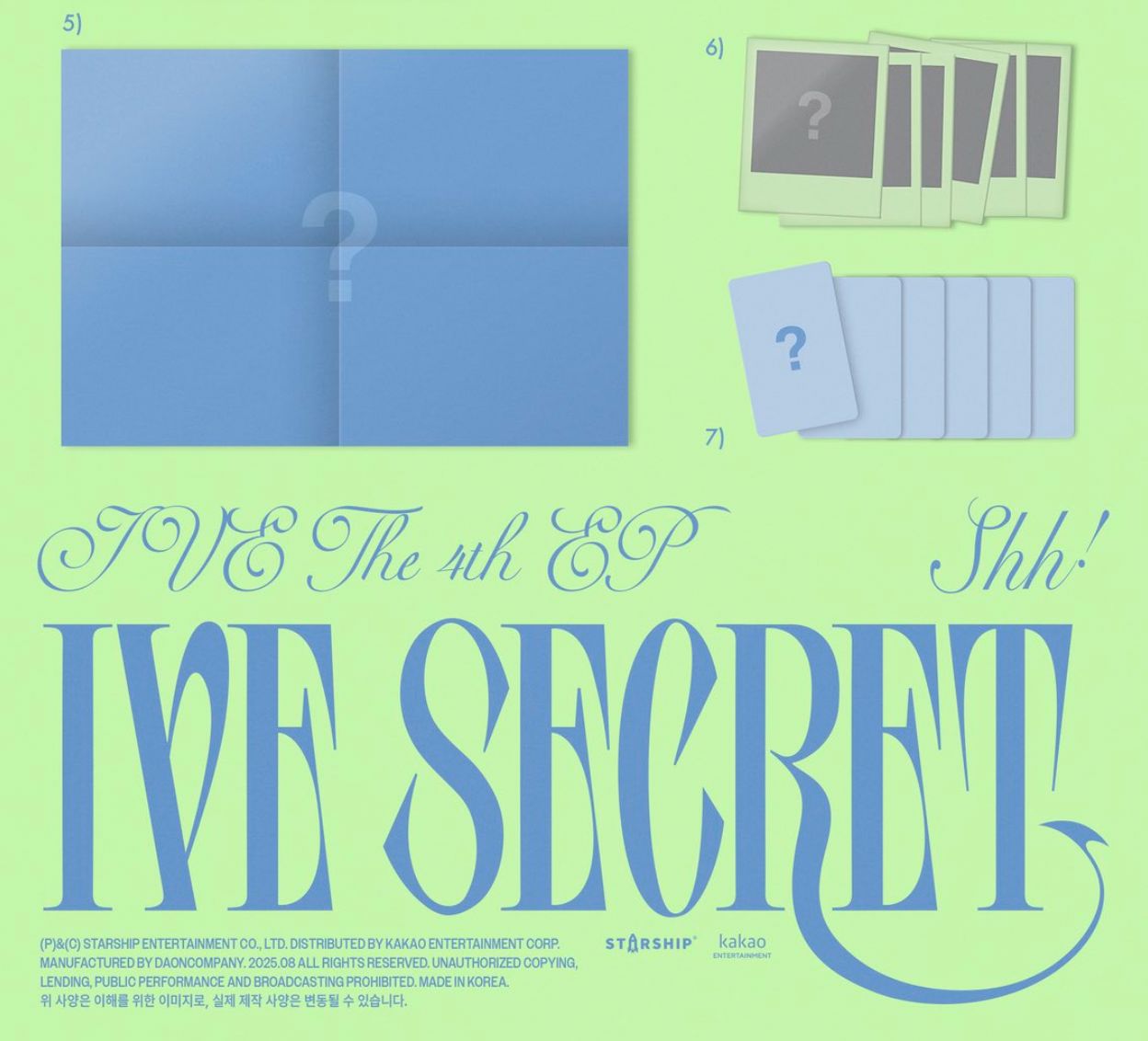 IVE - IVE SECRET (STANDARD & DIGIPACK SET) + Starship Square Photocards Nolae