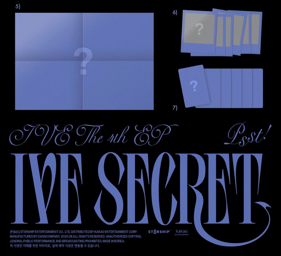 IVE - IVE SECRET (STANDARD & DIGIPACK SET) + Starship Square Photocards Nolae