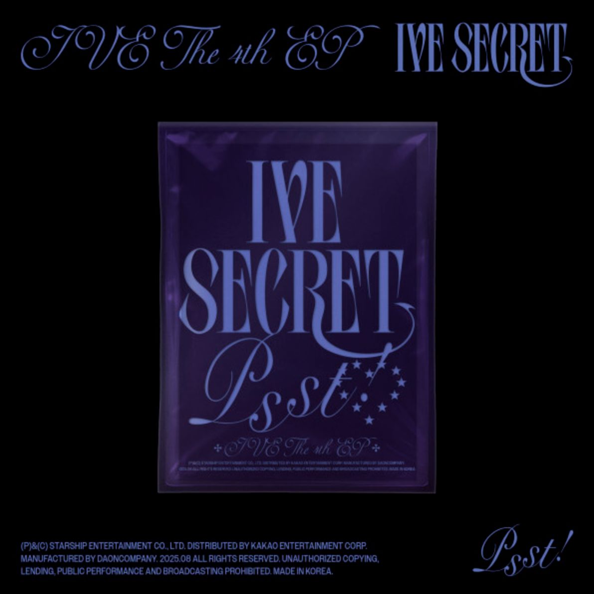 IVE - IVE SECRET (STANDARD & DIGIPACK SET) + Starship Square Photocards Nolae
