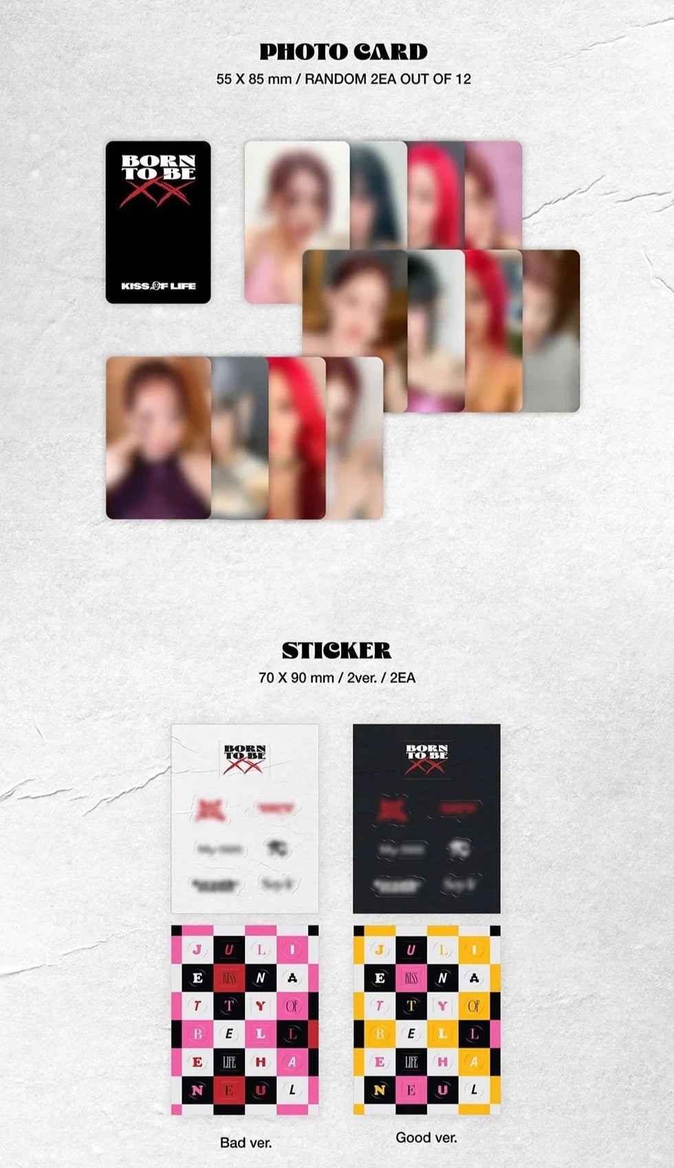 KISS OF LIFE - BORN TO BE XX (2ND MINI ALBUM) POCA ALBUM