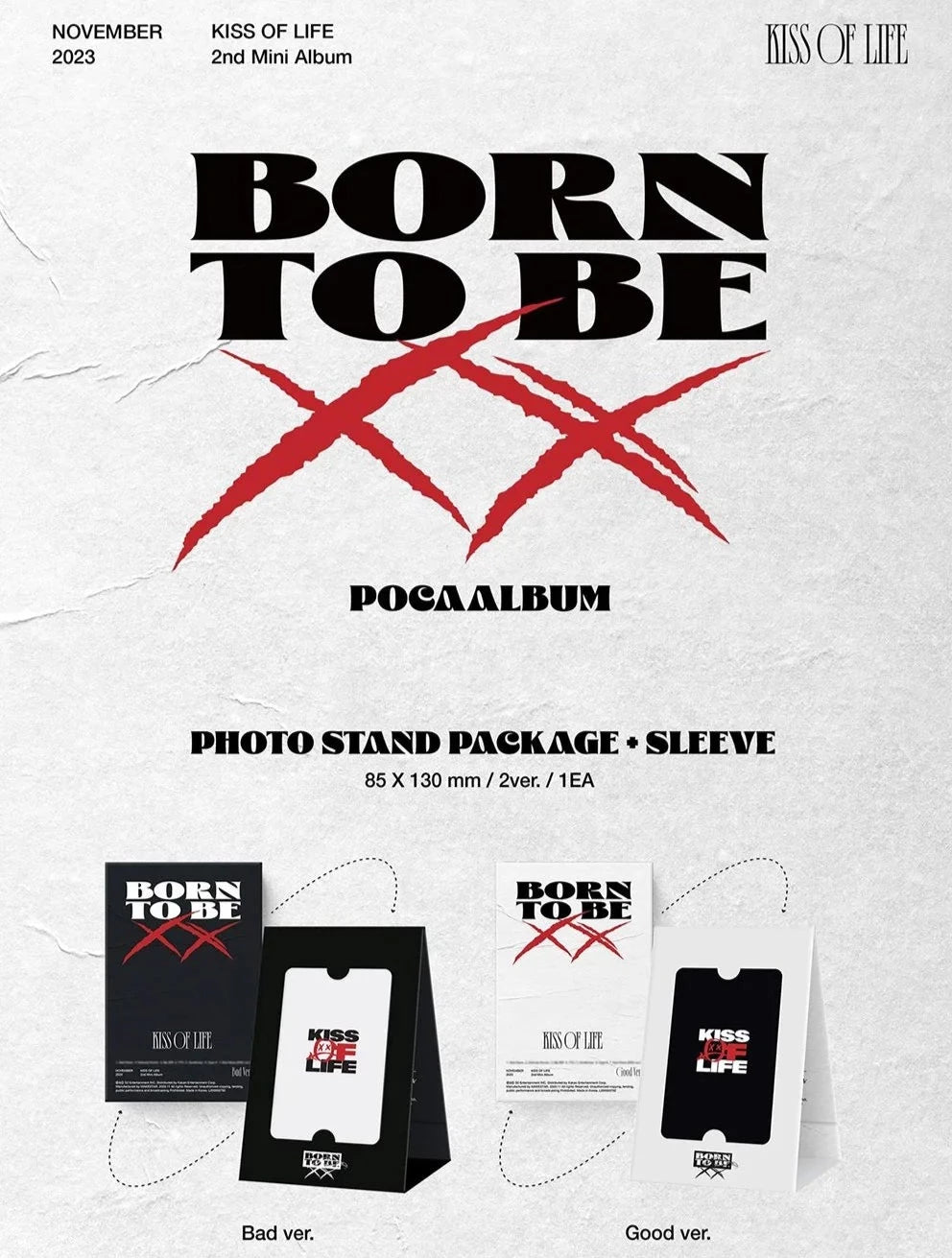 KISS OF LIFE - BORN TO BE XX (2ND MINI ALBUM) POCA ALBUM