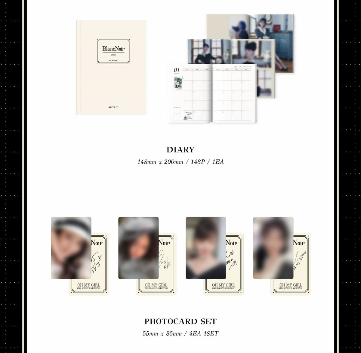 OH MY GIRL - 2026 SEASON'S GREETINGS (BLANC NOIR) Nolae