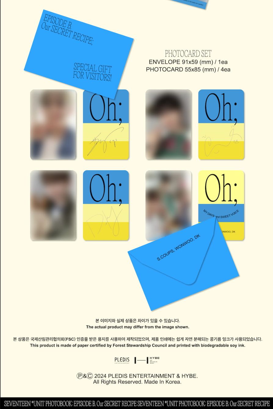 SEVENTEEN - UNIT PHOTOBOOK 'EPISODE A,B' SET + Weverse Gift Nolae