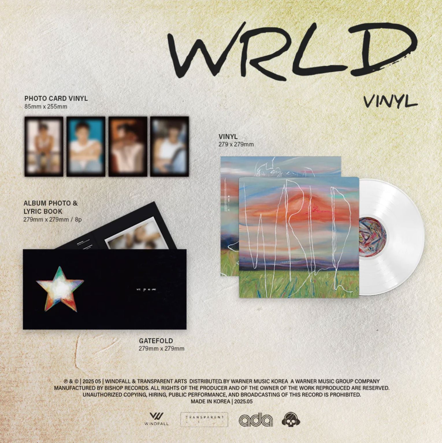 THE ROSE - WRLD (WHITE LP VER.) Nolae