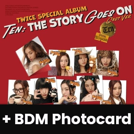 TWICE - TEN : THE STORY GOES ON (CAST VER.) + BDM PHOTOCARD Nolae