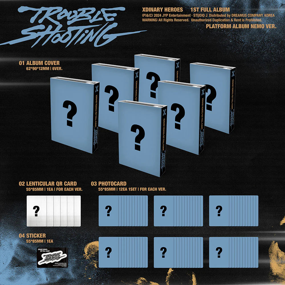 XDINARY HEROES - TROUBLESHOOTING (1ST FULL ALBUM) PLATFORM ALBUM