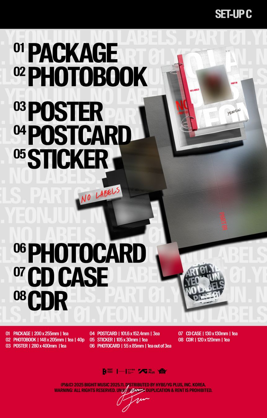 YEONJUN (TXT) - NO LABELS: PART 01 + Apple Music Photocard Nolae