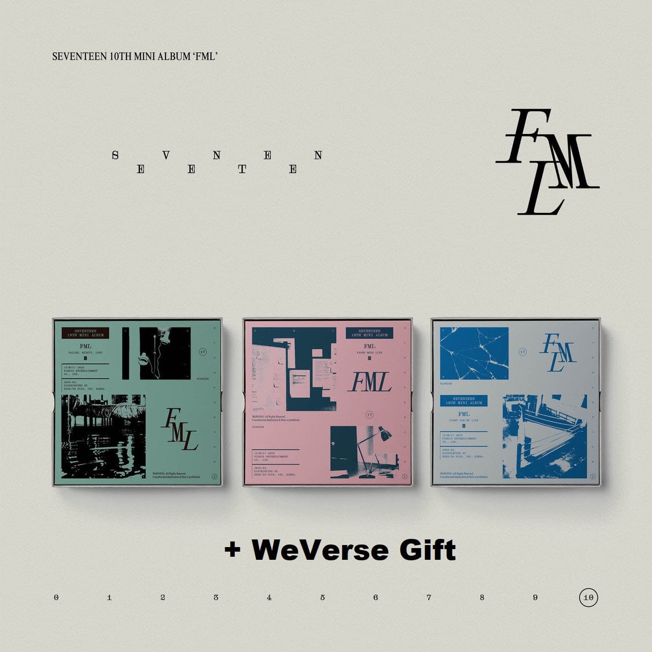 SEVENTEEN - 'FML' (10th Mini Album) Photobook Ver. + WeVerse Gift Nolae Kpop
