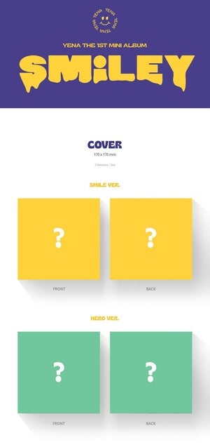 YENA - 1st Mini (SMiLEY) SMILE Nolae Kpop