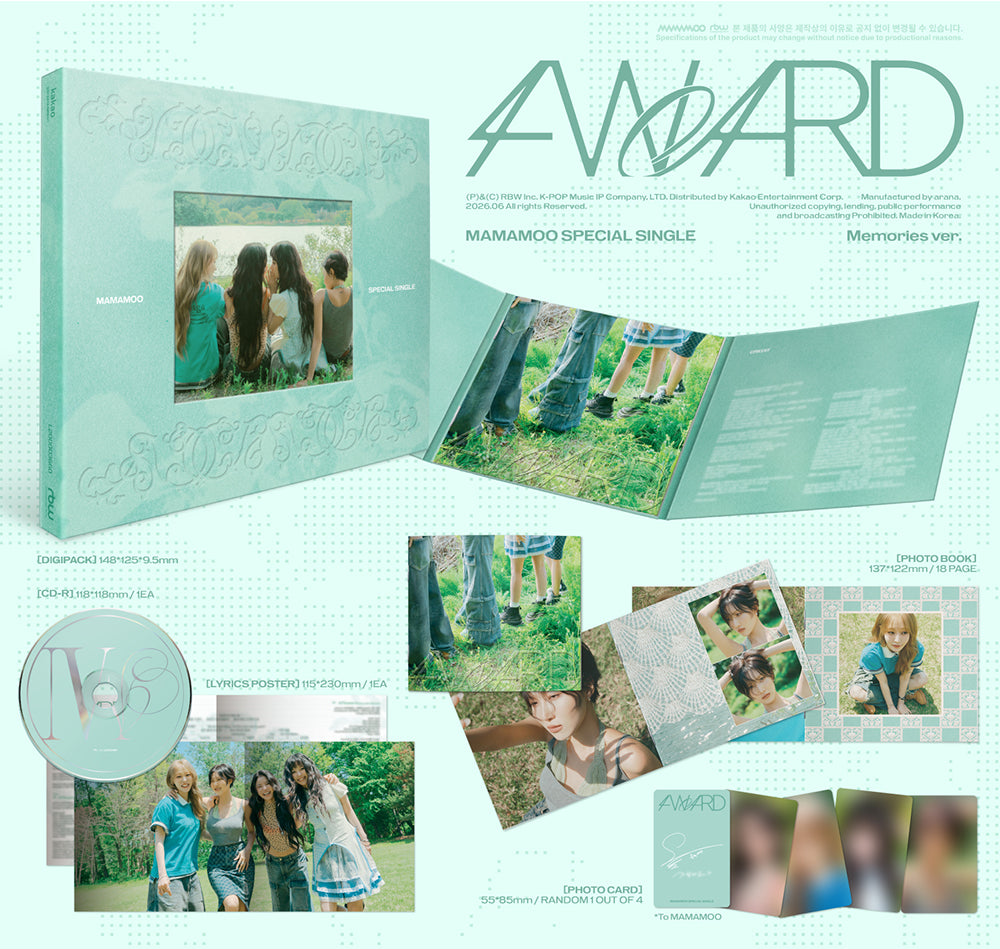 MAMAMOO - SPECIAL SINGLE 4WARD