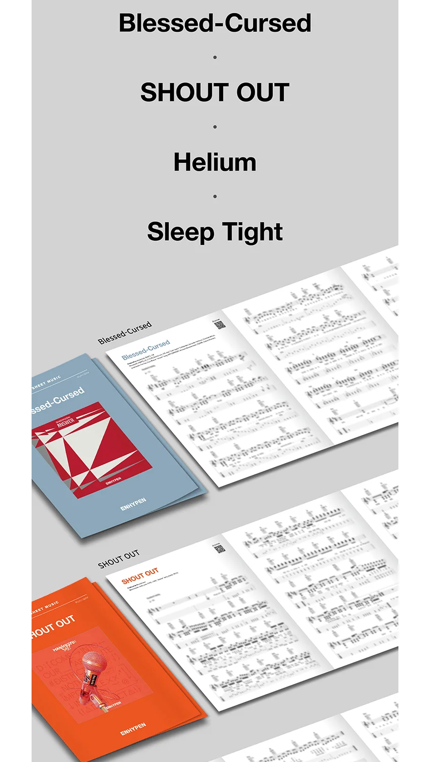 ENHYPEN - GUITAR SHEET MUSIC : ENHYPEN (PACKAGE)