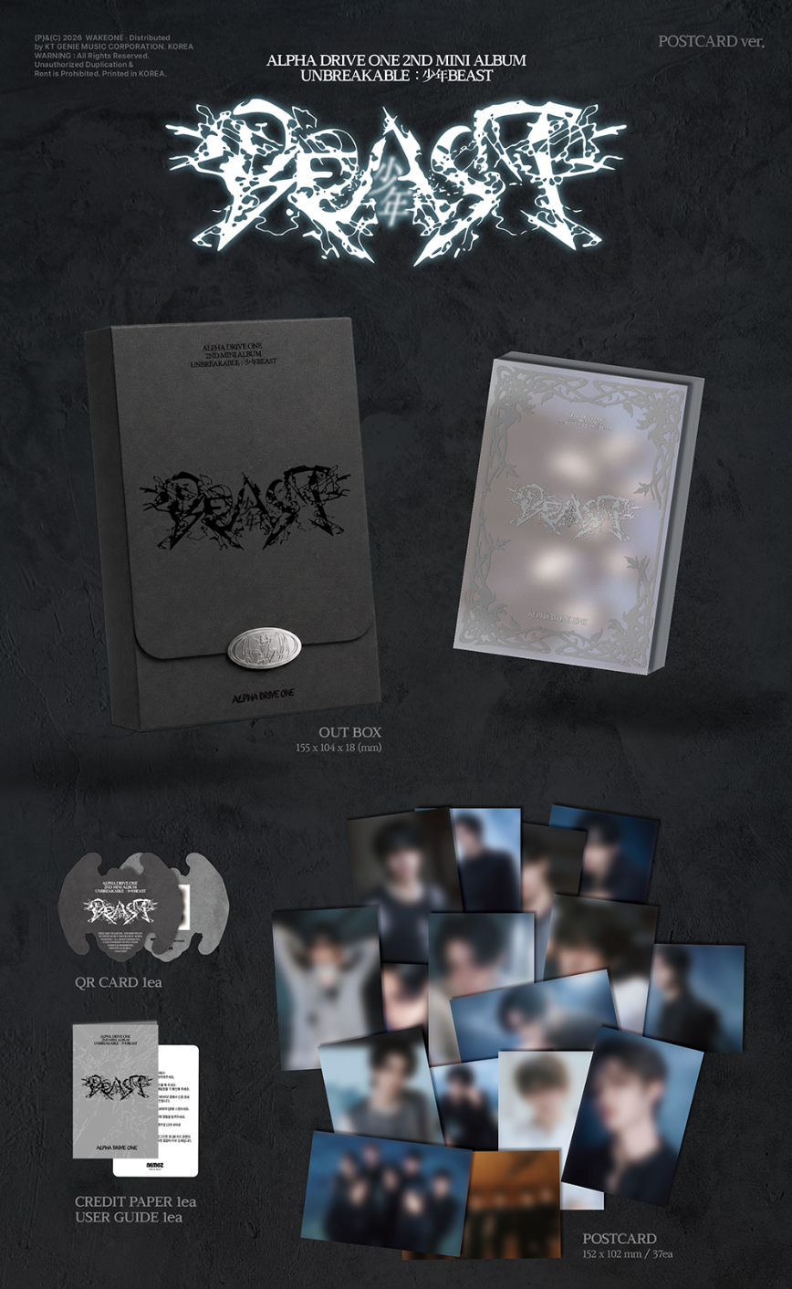 ALPHA DRIVE ONE - UNBREAKABLE : 少年BEAST (POSTCARD VER.)