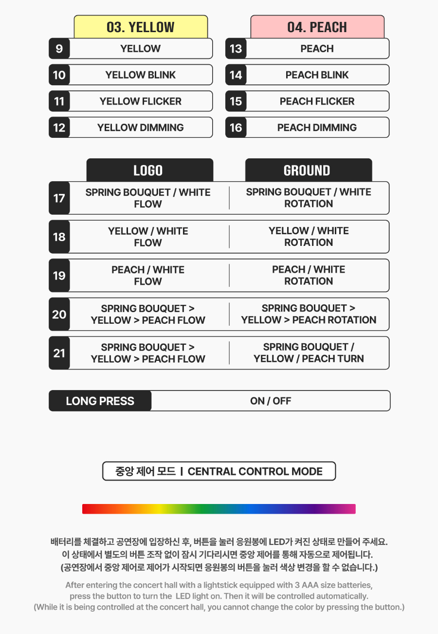 PARK JI HOON - OFFICIAL LIGHT STICK VER.2