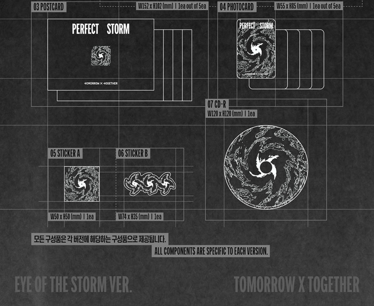 TXT - PERFECT STORM + Makestar Gift