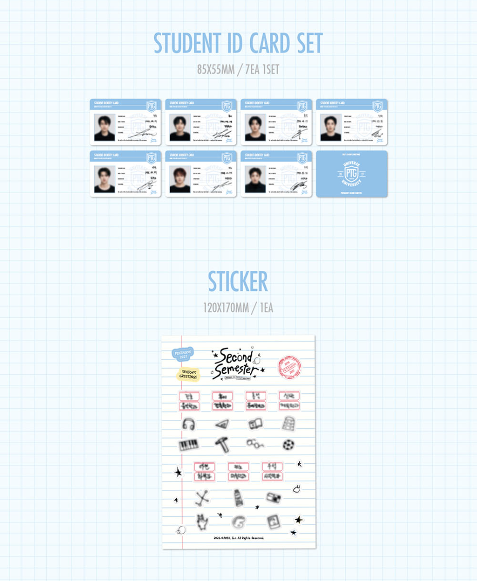 PENTAGON - 2027 SEASON’S GREETINGS (SECOND SEMESTER)