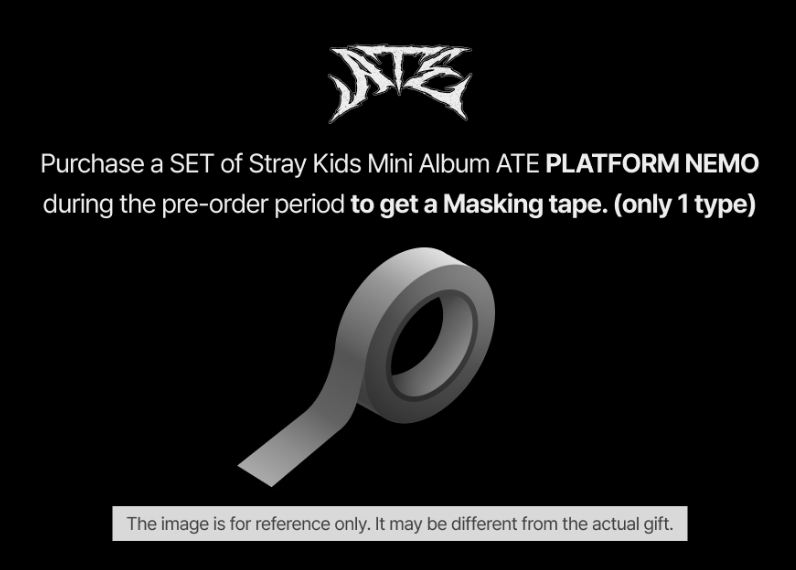 STRAY KIDS - ATE (9TH MINI ALBUM) PLATFORM ALBUM NEMO VER. SET + JYP SHOP Gift