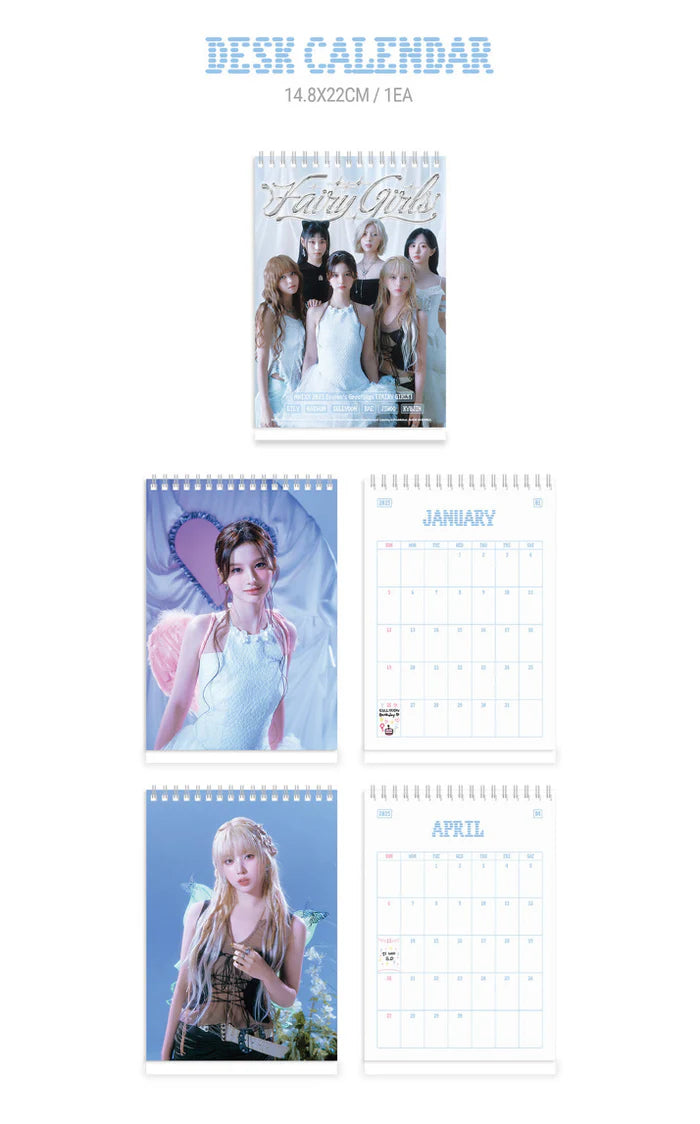 NMIXX - 2025 SEASON'S GREETINGS (FAIRY GIRLS) + JYP SHOP Photocard Set