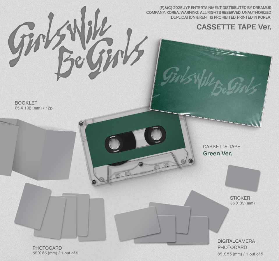 ITZY - GIRLS WILL BE GIRLS (CASSETTE TAPE VER.)