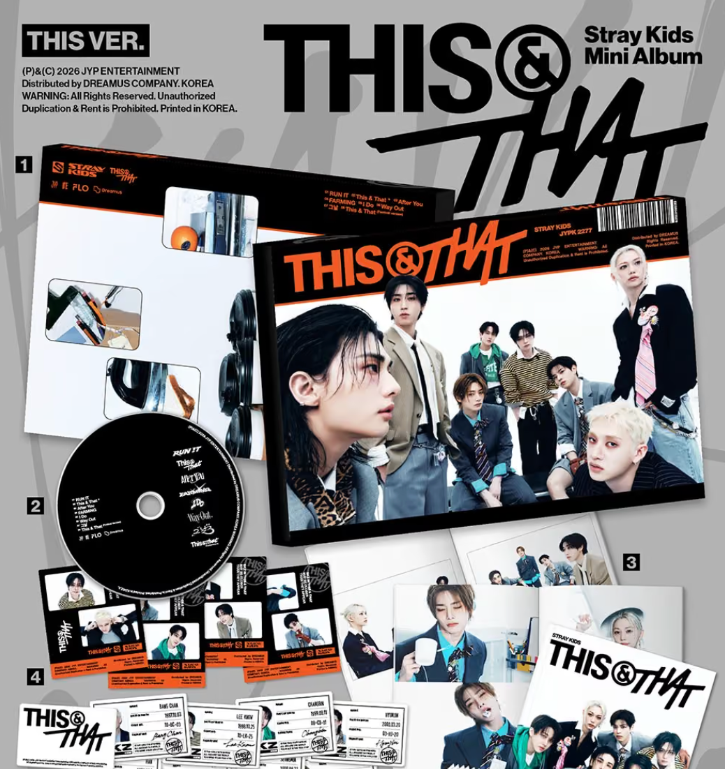 STRAY KIDS - THIS & THAT + Tower Record Gift