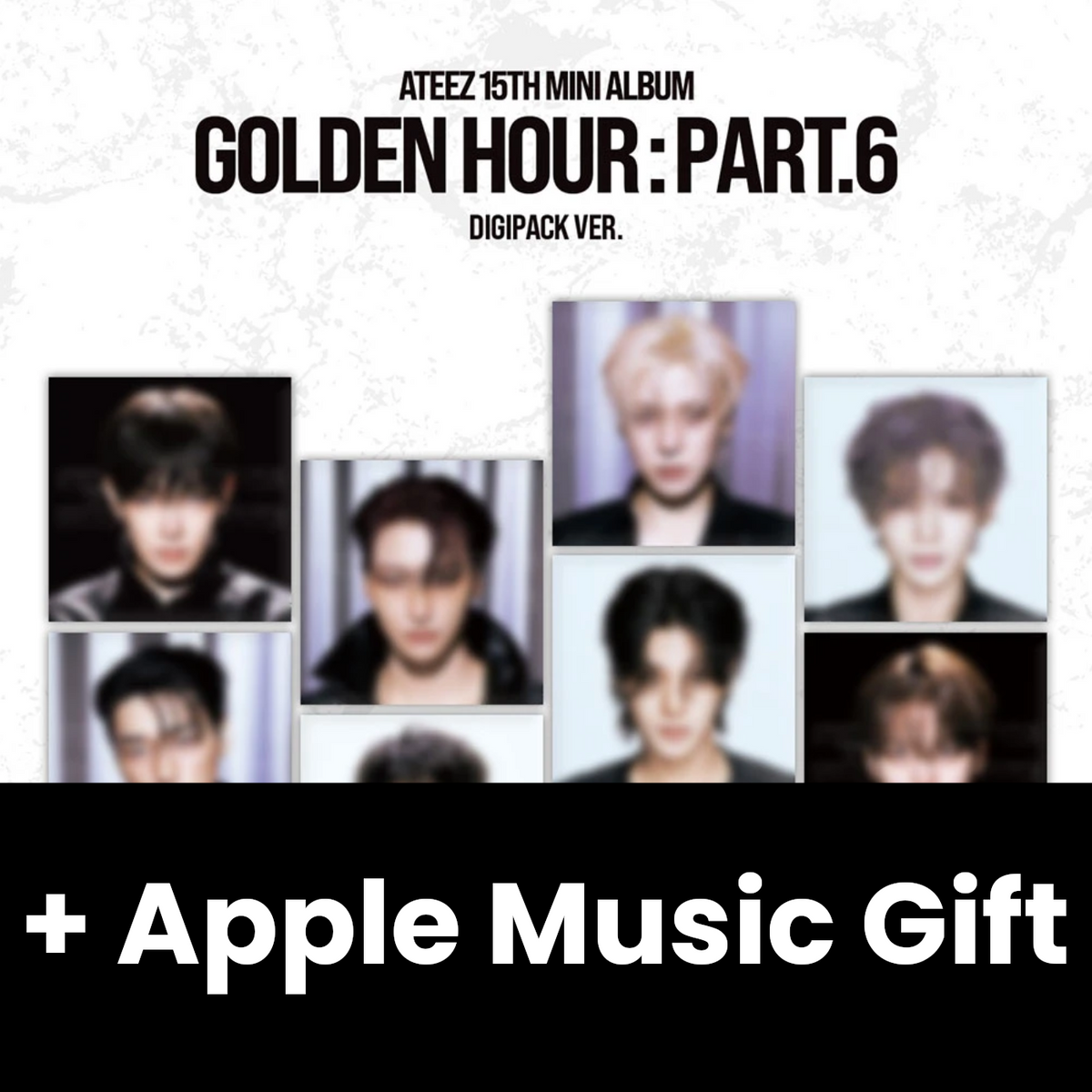 ATEEZ - GOLDEN HOUR : PART.6 (DIGIPACK VER.) + Apple Music Gift