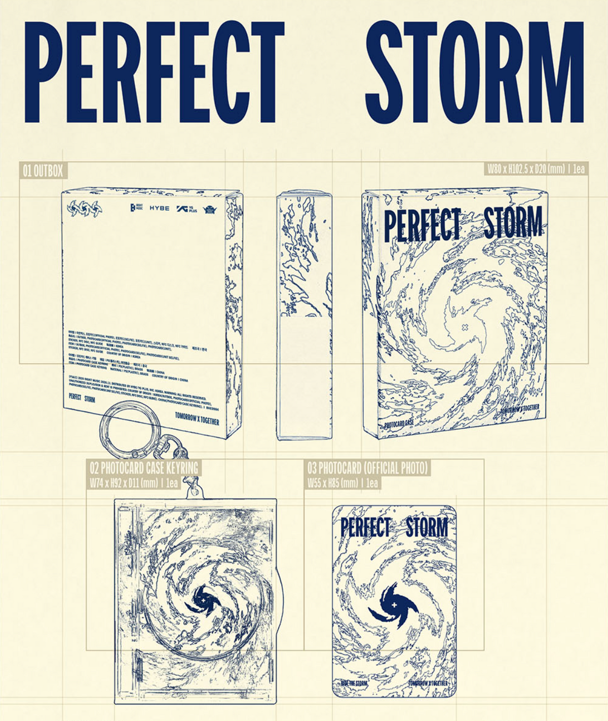 TXT - PERFECT STORM (PHOTOCARD CASE VER.) + Weverse Gift