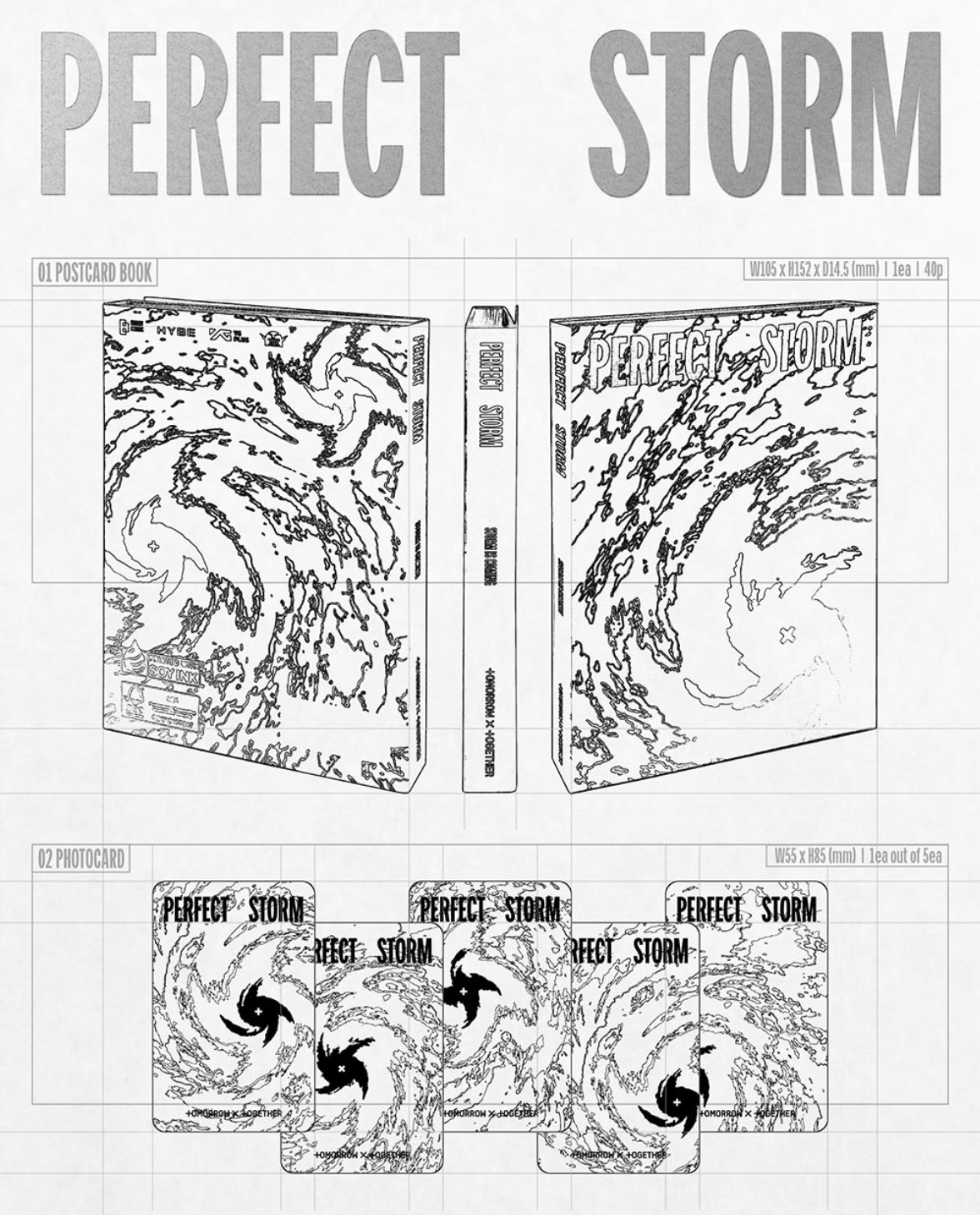 TXT - PERFECT STORM (STORM IS COMING VER.) + Makestar Gift