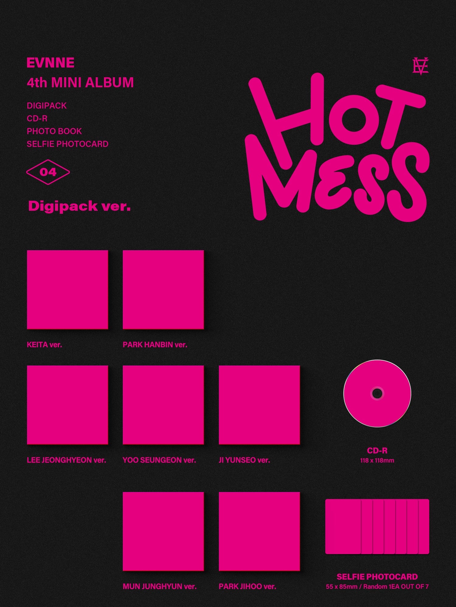 EVNNE - HOT MESS (DIGIPACK VER.)