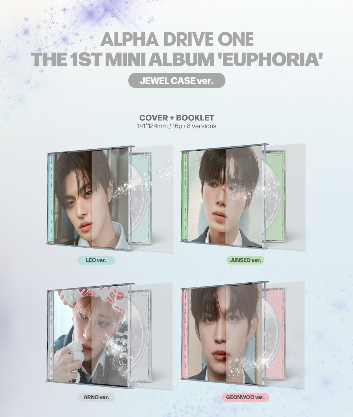 ALPHA DRIVE ONE - EUPHORIA (JEWEL CASE VER.) + Apple Music Photocard Nolae