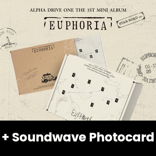 ALD1 EUPHORIA STAR ROAD soundwave サンウォン ALPHA DRIVE ONE - EUPHORIA (STAR ROAD VER.) + SOUNDWAVE PHOTOCARD