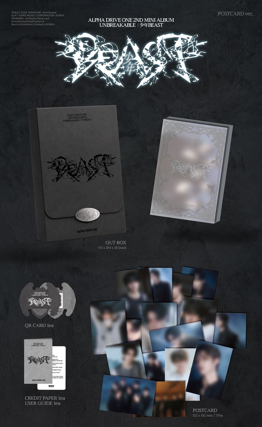 ALPHA DRIVE ONE - UNBREAKABLE : 少年BEAST (POSTCARD VER.) Nolae