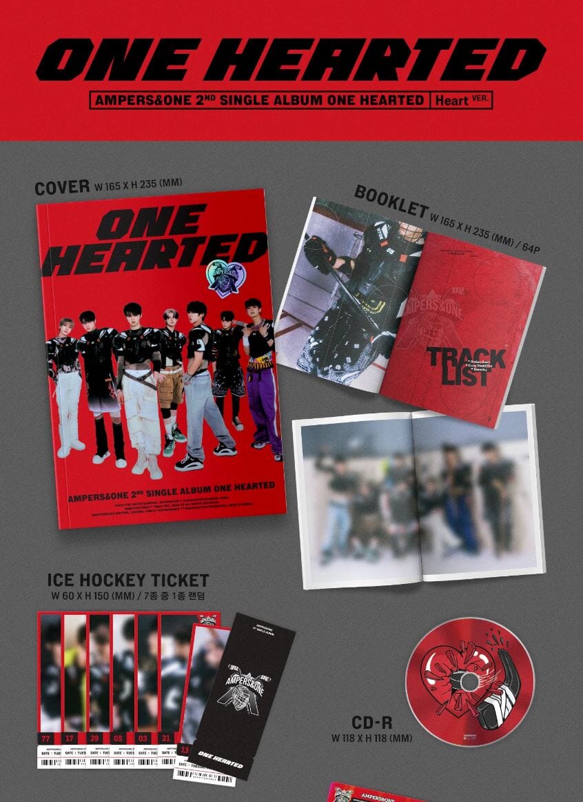 AMPERS&ONE - ONE HEARTED (2ND SINGLE ALBUM) + Soundwave Photocard Nolae