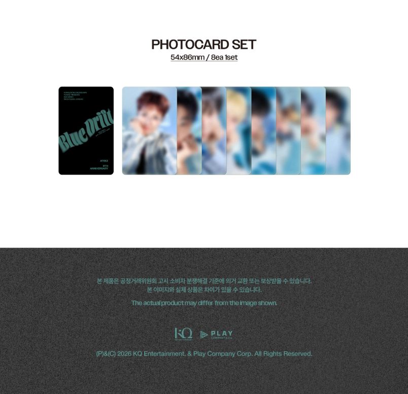 ATEEZ - BLUE DRIFT PHOTOBOOK (8TH ANNIVERSARY EXHIBITION MD) Nolae