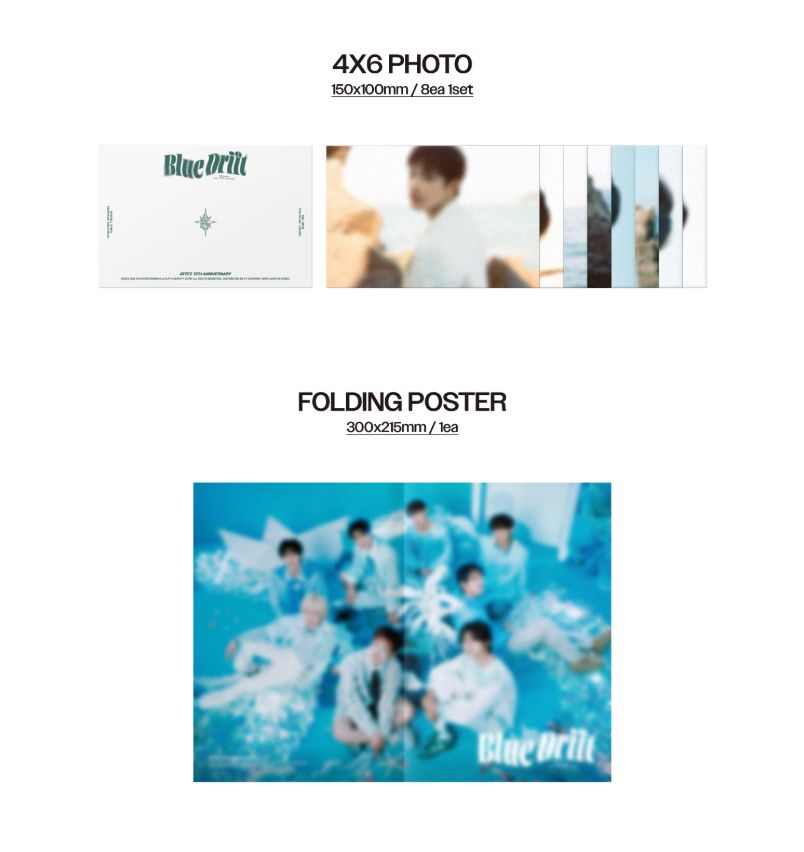 ATEEZ - BLUE DRIFT PHOTOBOOK (8TH ANNIVERSARY EXHIBITION MD) Nolae