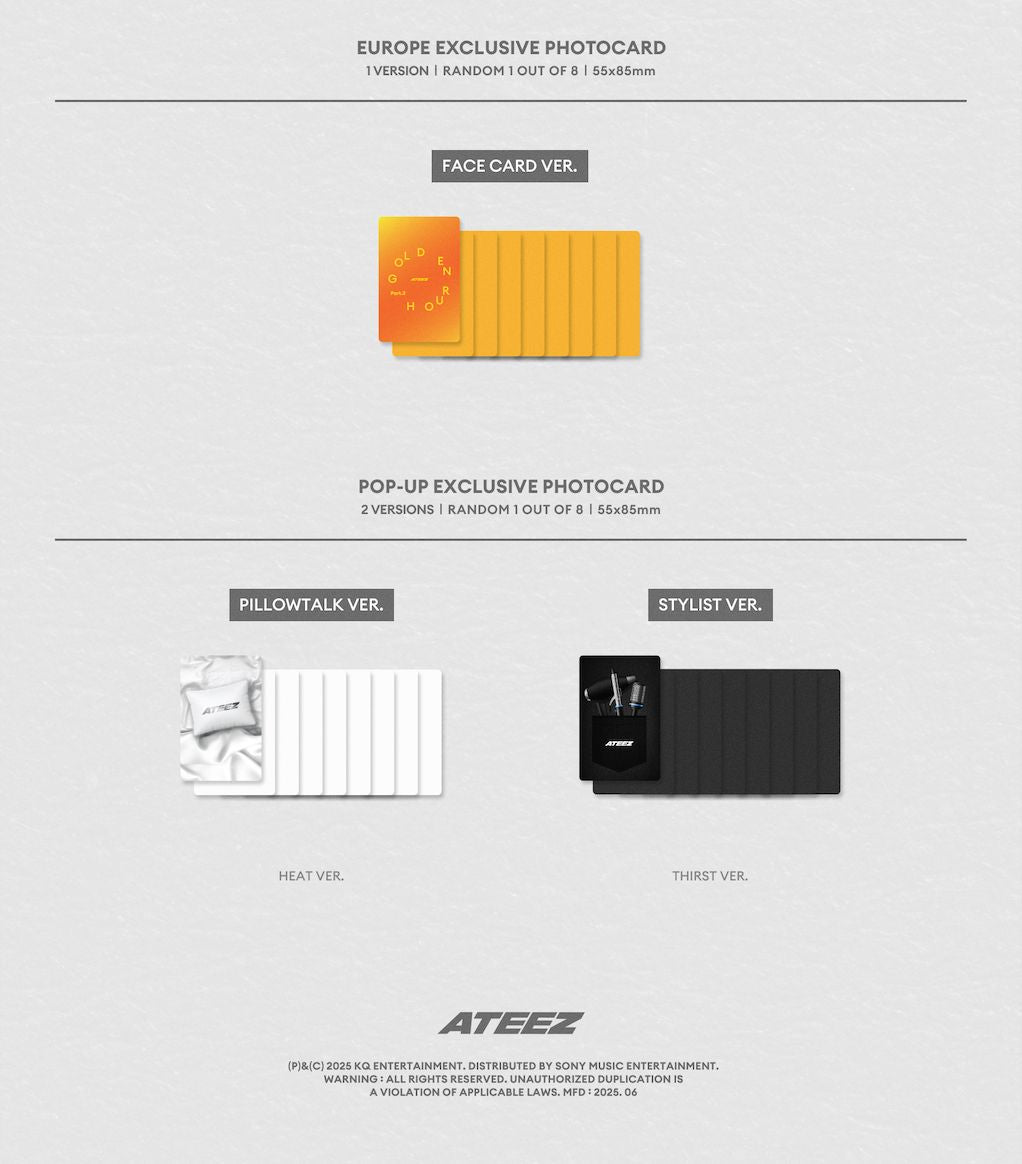 ATEEZ - GOLDEN HOUR : PART.3 (HELLO82 EUROPE POP-UP EXCLUSIVE) Nolae