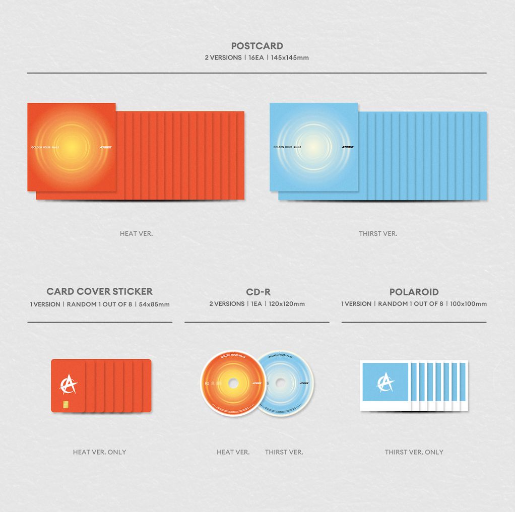ATEEZ - GOLDEN HOUR : PART.3 (HELLO82 EUROPE POP-UP EXCLUSIVE) Nolae