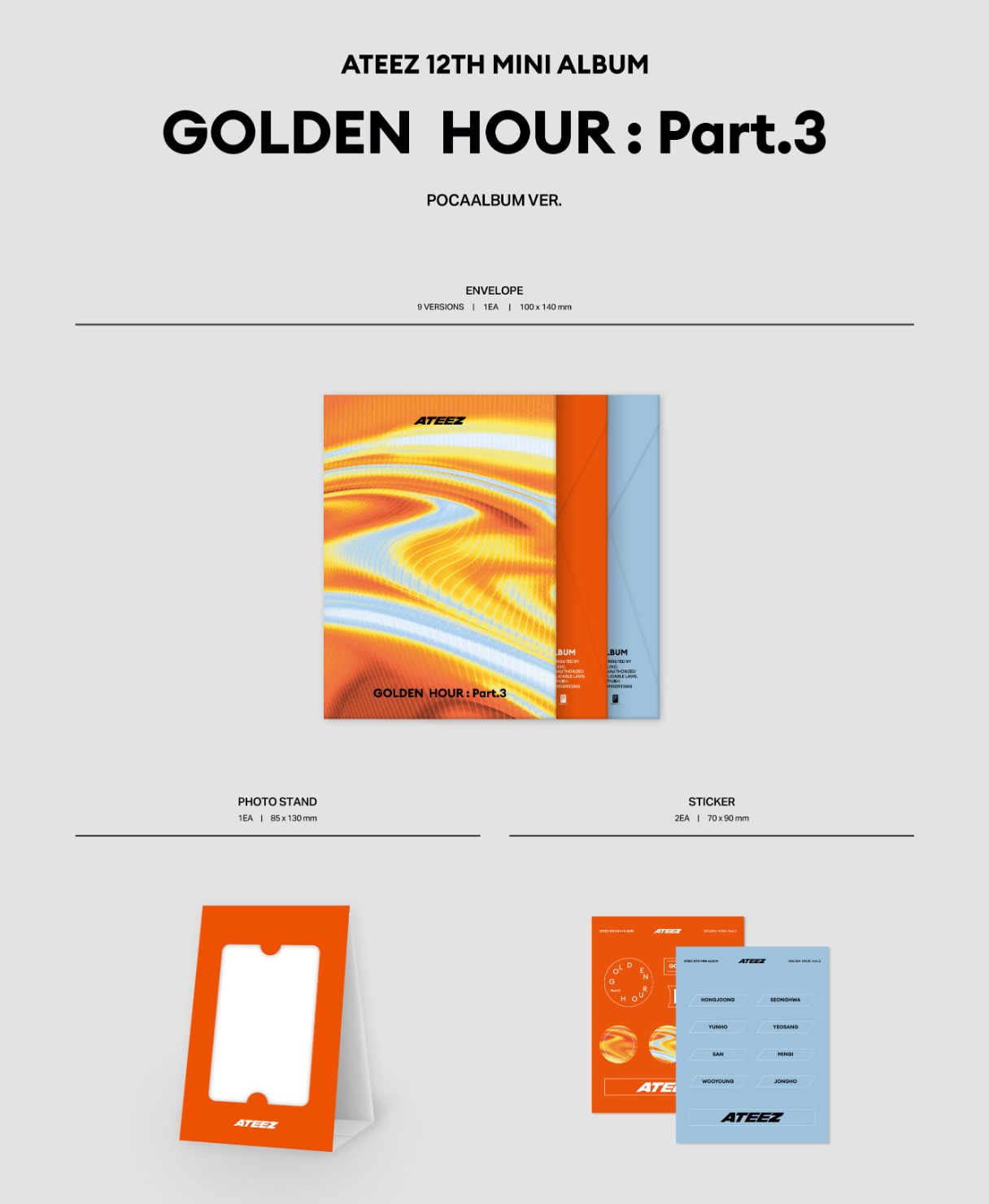 ATEEZ - GOLDEN HOUR : PART.3 (POCA ALBUM VER.) Nolae