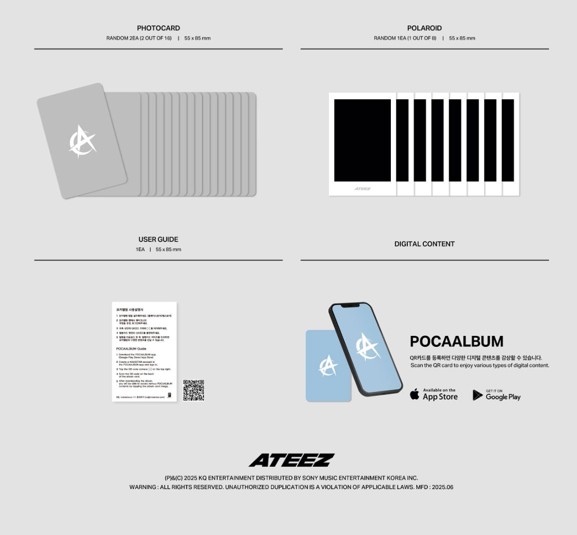 ATEEZ - GOLDEN HOUR : PART.3 (POCA ALBUM VER.) + TOKTOQ Gift Nolae