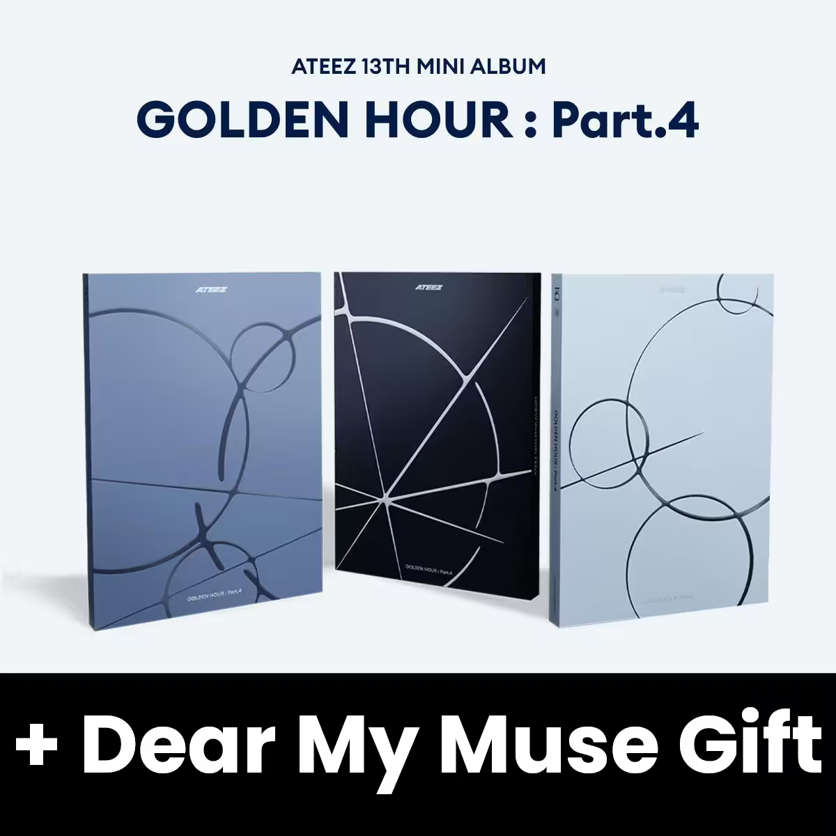 ATEEZ - GOLDEN HOUR : PART.4 + Dear My Muse Gift Nolae