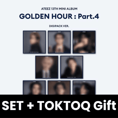 ATEEZ - GOLDEN HOUR : PART.4 (DIGIPACK VER.) SET + TOKTOQ Gift