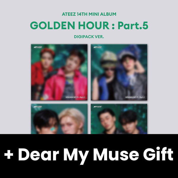 ATEEZ - GOLDEN HOUR : PART.5 (DIGIPACK UNIT VER.) + Dear My Muse Gift