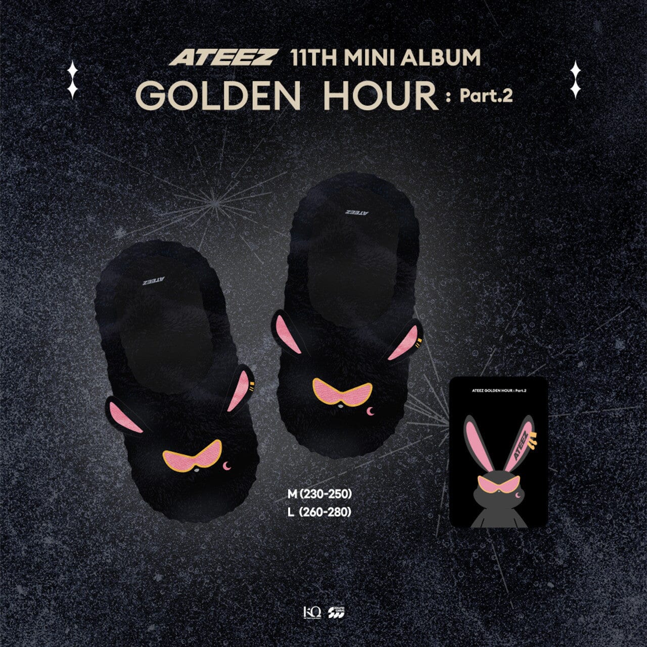 ATEEZ - MITO FUR SLIPPERS (GOLDEN HOUR : PART.2 MD) Nolae