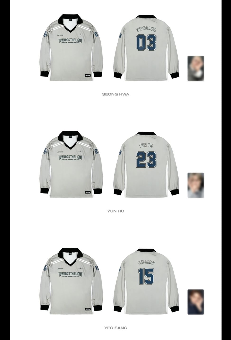 ATEEZ - REPLICA LONG SLEEVE ('2025 ATEEZ WORLD TOUR IN EUROPE' MD) Nolae