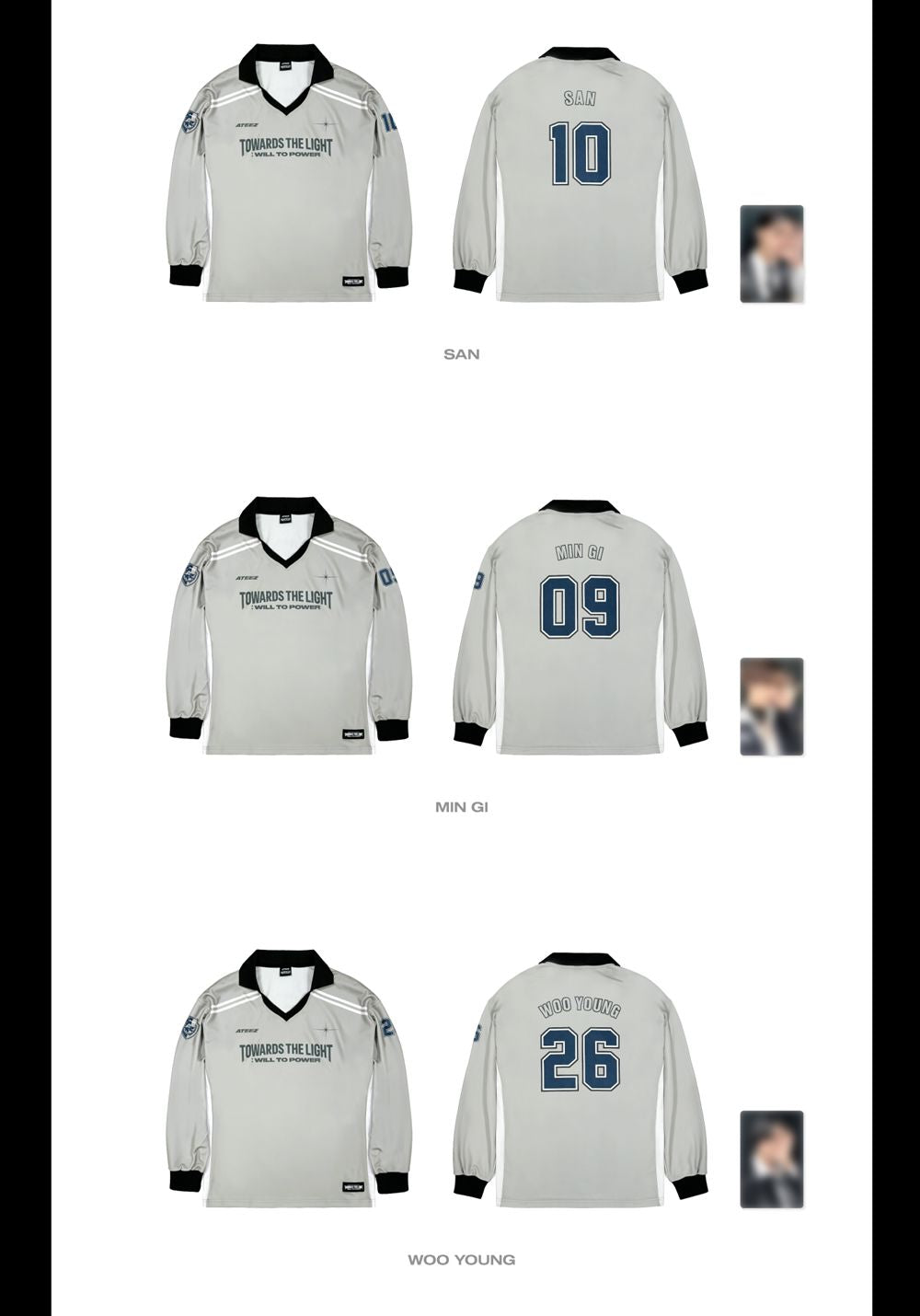 ATEEZ - REPLICA LONG SLEEVE ('2025 ATEEZ WORLD TOUR IN EUROPE' MD) Nolae