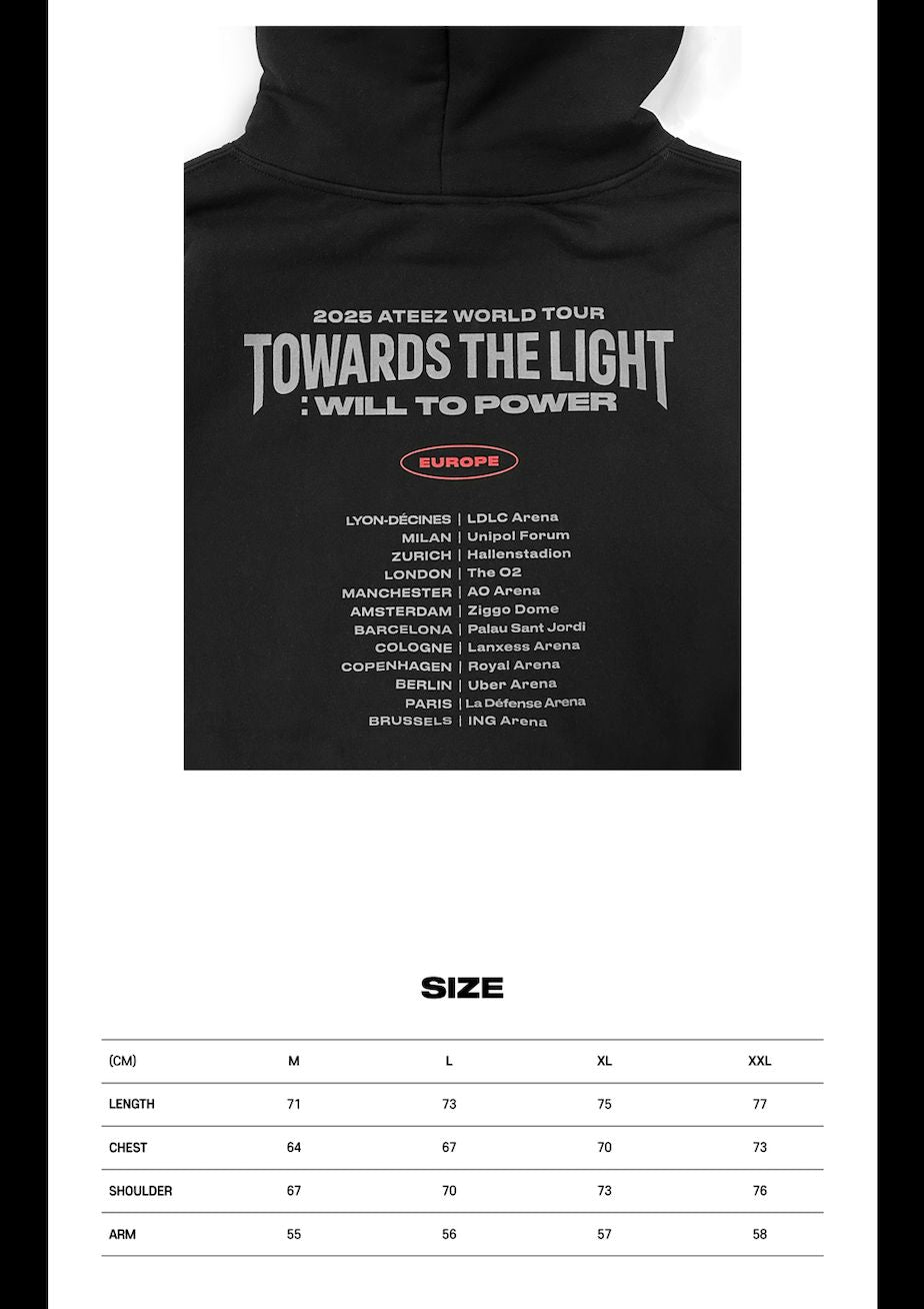 ATEEZ - T-SHIRT & HOODIE ('2025 ATEEZ WORLD TOUR IN EUROPE' MD) Nolae