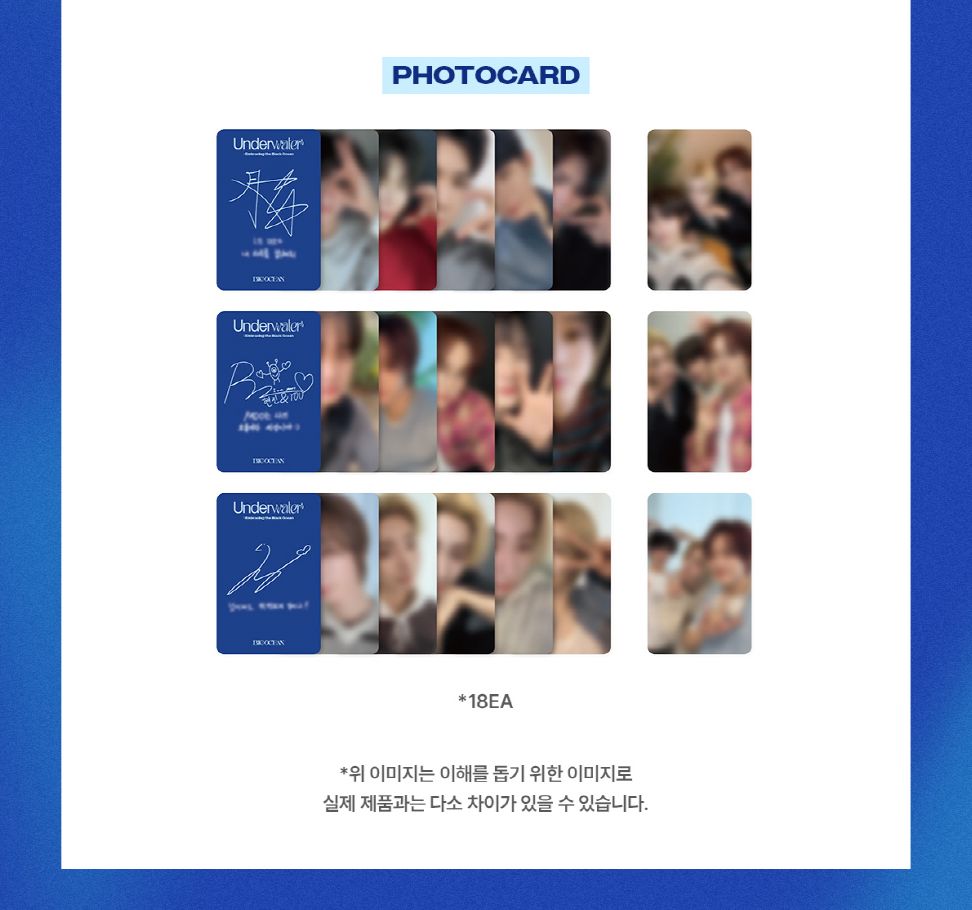 BIG OCEAN - PHOTO CARD SET (UNDERWATER) Nolae